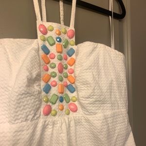 Lilly Pulitzer Jeweled Halter Dress